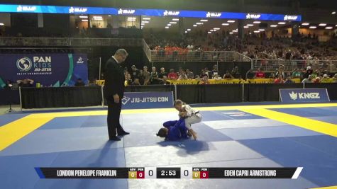 EDEN CAPRI ARMSTRONG vs London Penelope Franklin 2025 Pan Kids Jiu-Jitsu IBJJF Championship