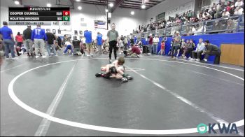46 lbs Final - Cooper Culwell, Blanchard Wrestling Club vs Holsten Bridges, Norman Grappling Club