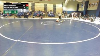 141 lbs Quarterfinal - Andrew Pimental, Washington & Lee vs Michael Phoutasen, Apprentice School