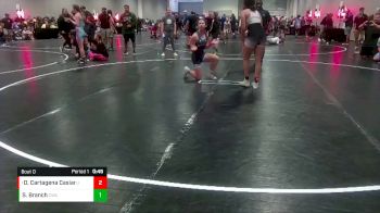 127 lbs Round 3 - Daliana S. Cartagena Casiano, US Territory vs Sarah Branch, Coastline Wrestling Academy