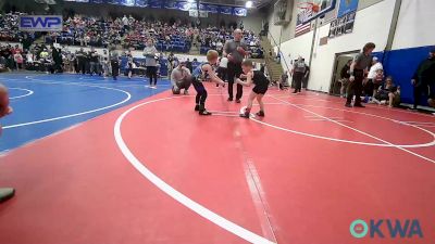 52 lbs Consolation - Cassius Siers, Lake Legends Wrestling Club vs Hendrix Blevins, Vinita Kids Wrestling