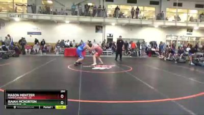 250 lbs Placement Matches (8 Team) - Mason Mentzer, Pennsylvania Red vs Isaiah McNorton, Indiana Blue