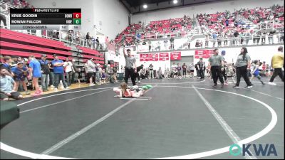 55 lbs Consolation - Krue Goodin, Cowboy Wrestling Club vs Rowan Falcon, Independent