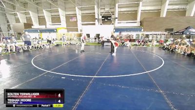 106 lbs Placement Matches (8 Team) - Kolten Terwilliger, Oklahoma Outlaws Red vs Teghan Moore, Wisconsin