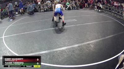 140 lbs Round 1 (6 Team) - Korry Daugherty, Nebraska Blue vs Tucker Tjeerdsma, South Dakota Lightning