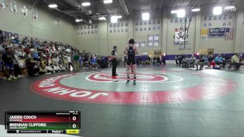 120 lbs Champ. Round 2 - Jaiden Couch, McGavock vs Brennan Clifford, Union County