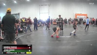 95 lbs Semifinal - Ayden Adkins, LWC: Raiders vs Azariah Thomas, Rock Hill Wrestling Club