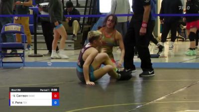 50 lbs Cons. Round 2 - Valerie Carreon, Spring Klein Wrestling ...