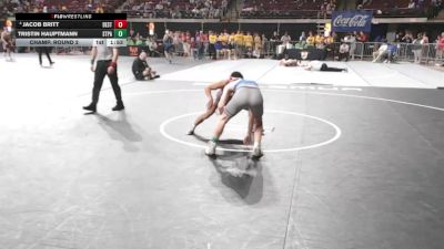 D 1 138 lbs Champ. Round 2 - Tristin Hauptmann, St. Paul`s vs Jacob Britt, Destrehan