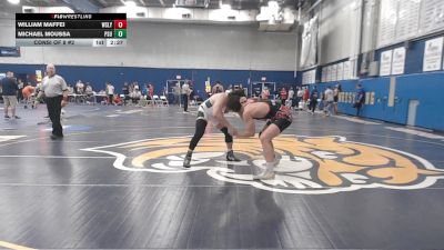197 lbs Consi Of 8 #2 - William Maffei, Wesleyan (CT) vs Michael Moussa, Plymouth State