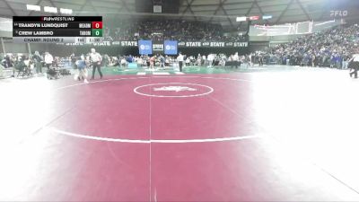 Boys 4A 120 lbs Champ. Round 2 - Crew Lambro, Tahoma vs Trandyn Lundquist, Mead