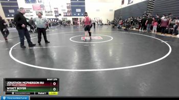 195 lbs Cons. Round 3 - Wyatt Boyer, Ellensburg vs Jonathon Mcpherson Rubio, East Valley (Yakima)