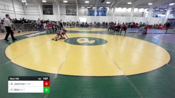 100 lbs Round Of 16 - Antoine Jackman, Lowell vs Cooper Blair, ME Trappers WC