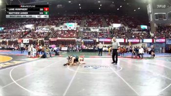 AA - 165 lbs Cons. Round 2 - Lane Humphery, Billings West vs Matthew Ahner, Glacier (Kalispell)