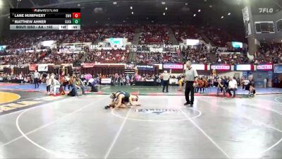 AA - 165 lbs Cons. Round 2 - Lane Humphery, Billings West vs Matthew Ahner, Glacier (Kalispell)