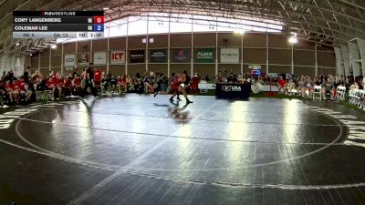 175 lbs Cory Langenberg, Nebraska vs Coleman Lee, Georgia