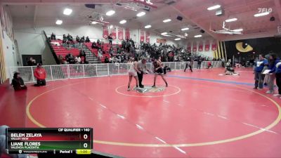 140 lbs Cons. Round 3 - Belem Zelaya, Valley View vs Liane Flores, Valencia Placentia