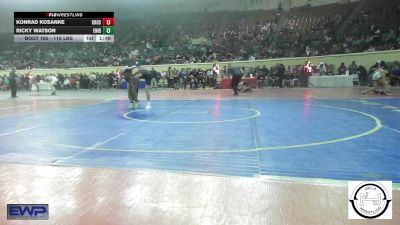 118 lbs Round Of 16 - Konrad Kosanke, Crossings Christian School vs Ricky Watson, Enid Junior High