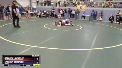 72 lbs 2nd Place Match - Rebecca Lawrence, Interior Grappling Academy vs Vanessa Gonzalez, Alaska