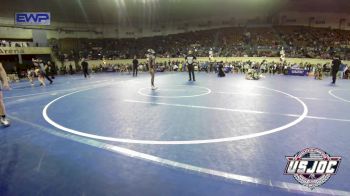 80 lbs Quarterfinal - Ely Garrett, Deer Creek Wrestling Club vs Quintez Simpson, L-Town Titans