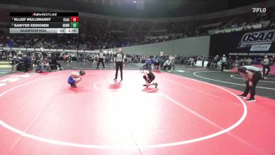 6A Boys 126 lbs Quarterfinal - Elliot Wullbrandt, Clackamas Boys vs Sawyer Keinonen, Newberg Boys