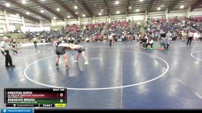 285 lbs Cons. Round 2 - Preston Smith, Jr. Wildcat Wrestling Association (Richfield, UT) vs Brendan Briggs, Bonneville Wrestling Club