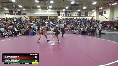 113 lbs 9th Place Match - Jerry Donnelly, Tinley Park (Andrew) vs Stratton Luke, Union, LaPorte City