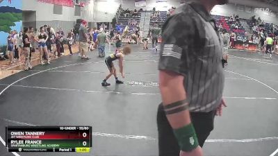 55/60 Semifinal - RyLee France, Spartanburg Wrestling Academy vs Owen Tannery, JET Wrestling Club