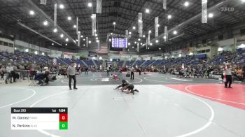 95 lbs Quarterfinal - Miguel Gamez, Pomona Elite vs Nathaniel Perkins, Black Fox Wr Acd