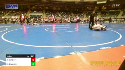 101 lbs Semifinal - Jett Kline, Cowboy Wrestling Club vs Mason Brown, Darkhorse