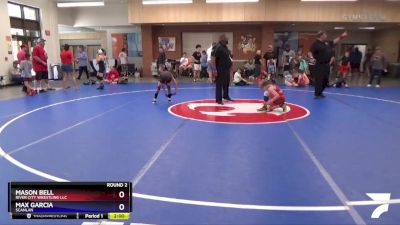 77 lbs Round 2 - Mason Bell, River City Wrestling LLC vs Max Garcia, Scanlan