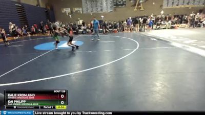 82 lbs Cons. Round 2 - Kai Philipp, Oak Harbor Wrestling Club vs Kalie Kronlund, Piranha Wrestling Club