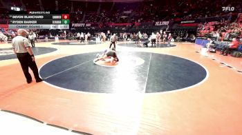 1A 215 lbs Champ. Round 1 - Ryden Barker, El Paso (E.P.-Gridley) vs Devon Blanchard, Sandwich