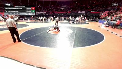 1A 215 lbs Champ. Round 1 - Ryden Barker, El Paso (E.P.-Gridley) vs Devon Blanchard, Sandwich