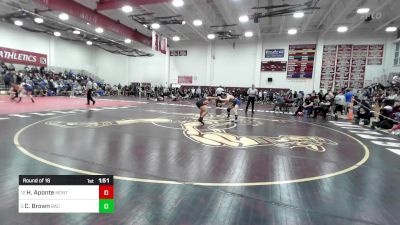 165 lbs Round Of 16 - Hector Aponte, Montville vs Carson Brown, Bacon Academy