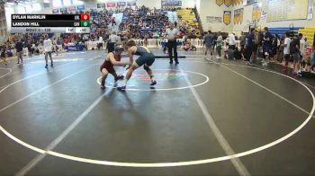 126 lbs Cons. Round 2 - Dylan Marklin, Land O Lakes vs Landon Hill, Caveman
