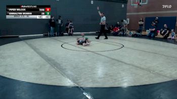 62 lbs Cons. Semi - Piper Wilcox, Thunder Ridge Outlaws Wrestling Club vs Emmalynn Morris, Lakeland Wrestling Club