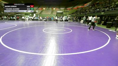 130 lbs 5th Place - Naomi Loredo, Kerman vs Juliana Alvarez, Selma