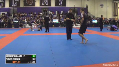 Orlando Castillo vs Silvio Duran 2016 IBJJF Pan No-Gi