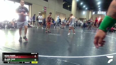 120 lbs Round 2 Champ & Wb (32 Team) - Noah Rains, Team Rich Habits White vs Blaise Masi, MF Army