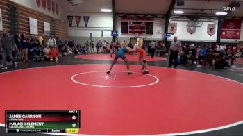 126 lbs 13th Place Match - James Garrison, Mediapolis vs Malachi Clement, Clear Creek-Amana