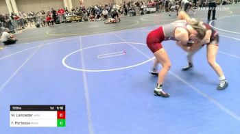 155 lbs Round Of 32 - Mikayla Lancaster, Jaguars WC vs Frances Porteous, Mount Vernon Steelclaw