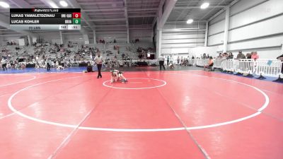70 lbs Rr Rnd 1 - Lukas Yamaletdzinau, Buffalo Valley Wrestling Club EL Black vs Lucas Kohler, Broad Axe White