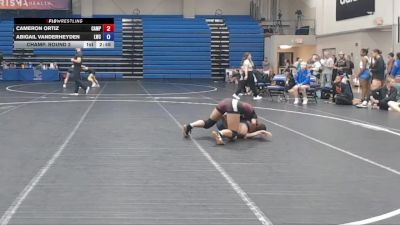 131 lbs Champ. Round 2 - Abigail Vanderheyden, Lindsey Wilson vs Cameron Ortiz, Campbellsville University
