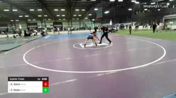 120 lbs Quarterfinal - Kaden Ware, Mayo Quanchi Judo And Wrestling vs Zachary Soda, Doughboy