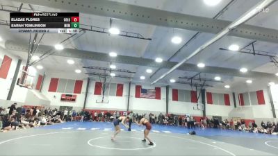 140 lbs Champ. Round 3 - Elazae Flores, Columbia vs Sarah Tomlinson, Meridian