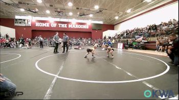 49 lbs Quarterfinal - Kolter Short, Blackwell Wrestling Club vs Kallum Hendrickson, OKC Saints Wrestling