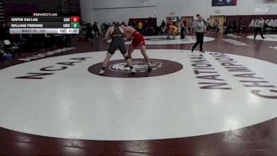 197 lbs Champ. Round 1 - William Freking, Concordia Moorhead vs Justin Dallas, Central