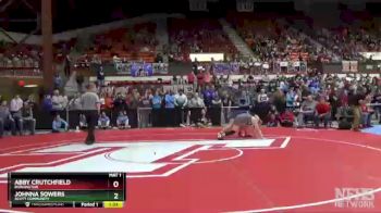 155 lbs Champ. Round 1 - Johnna Sowers, Scott Community vs Abby Crutchfield, Burlington