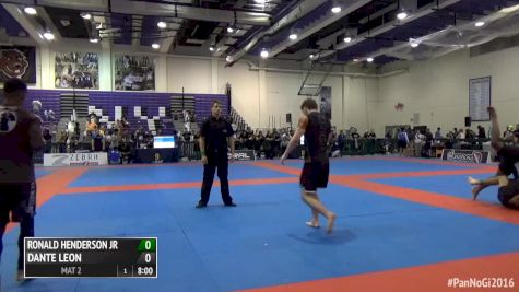 Ronald Henderson Jr vs Dante Leon 2016 IBJJF Pan No-Gi